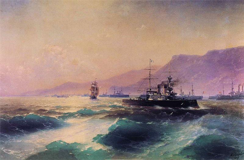 Ivan Aivazovsky Gunboat off Crete Germany oil painting art